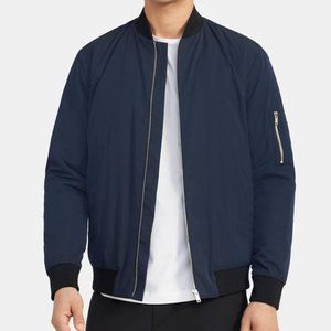 THEORY BOMBER JACKET in TECH POLY